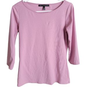 White House Black Market Wide Neck 3/4 Sleeve Size Small